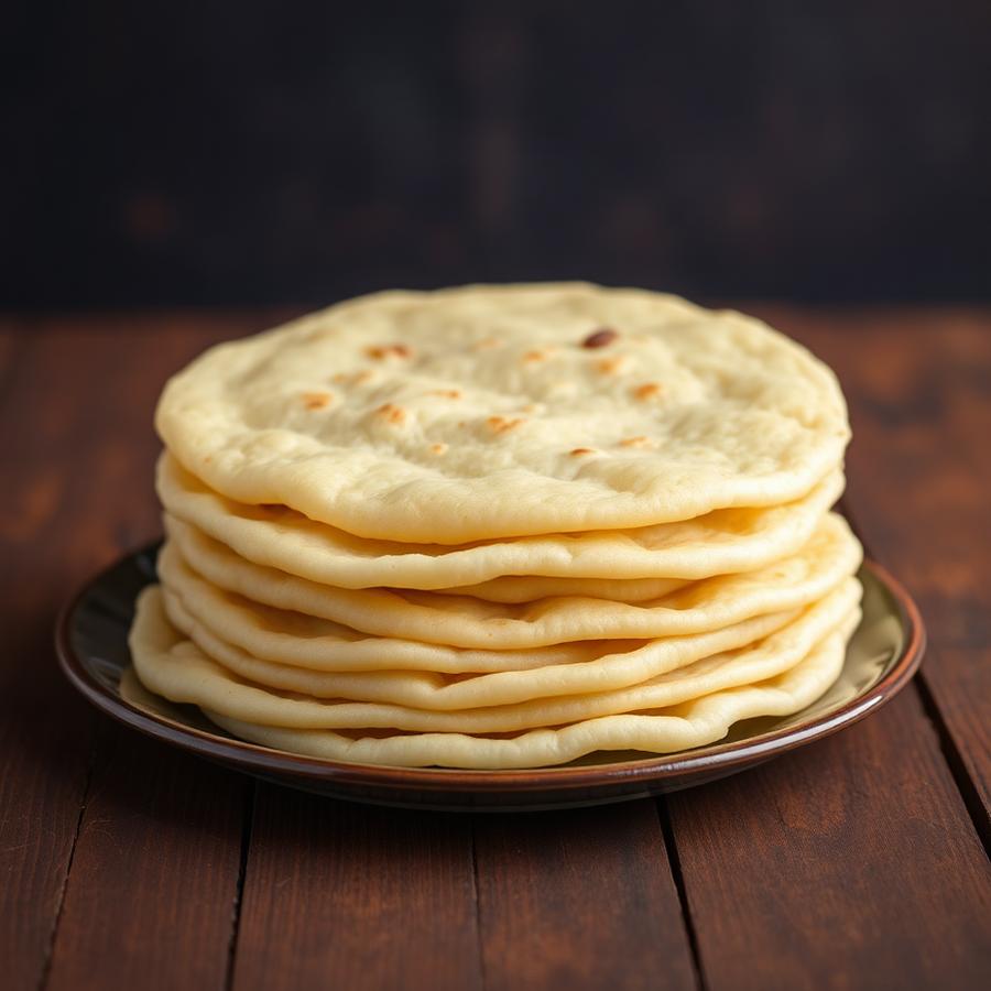 Rumali roti stack